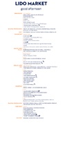 Typical Lido Market Lunch Menu - Twelve
